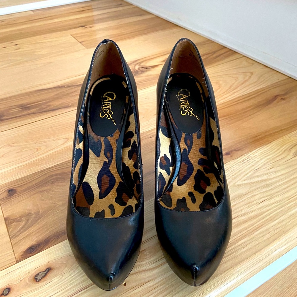 Carlos Santana PLATONIC black platform pump